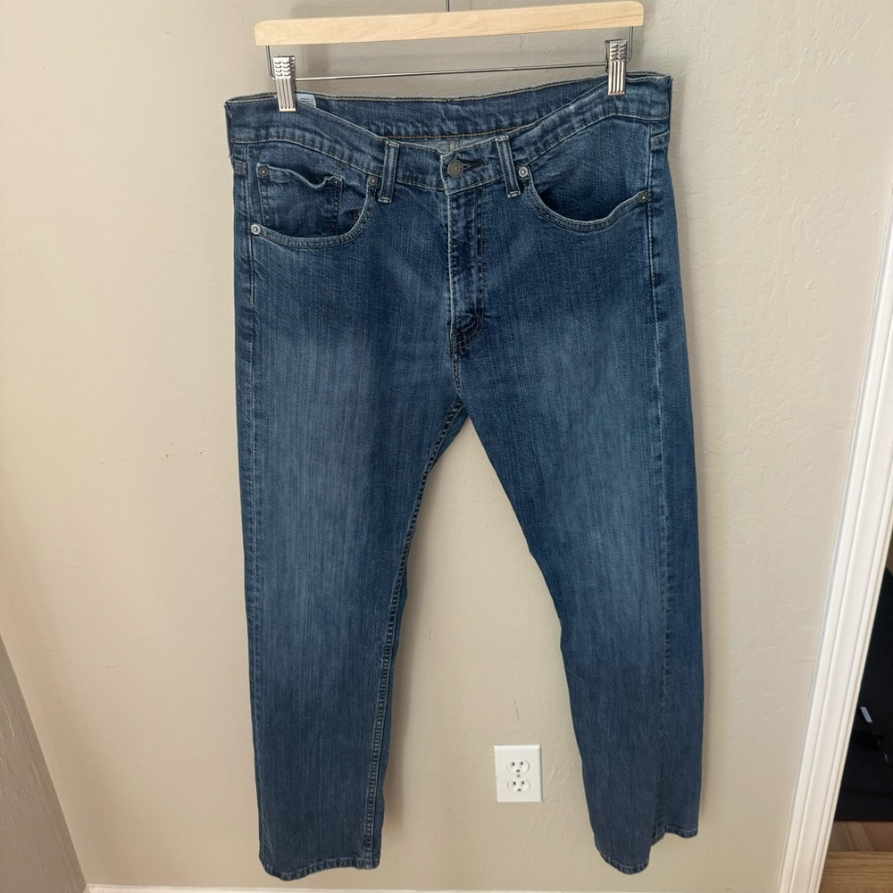 LEVI’S 505 Red Tab Straight Leg Jeans Denim Classic Fit Size 34x32 - Picture 4 of 15